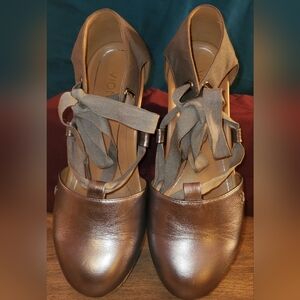 Vionic Kaitlyn Metallic Silver/Pewter Wedge  Sandals